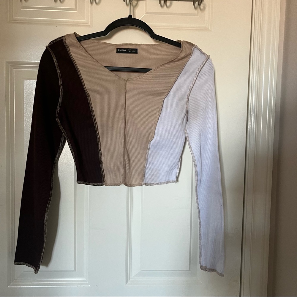 Shein Long Sleve Crop Top